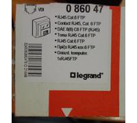 Legrand Prise RJ45 086047 Catégorie 6 FTP ASL Saillie Blanc