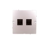 Prise informatique double RJ45 cat. Simon Basic BMF52.02/43