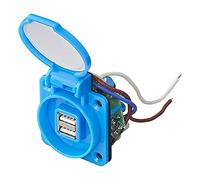 Prise intégrée avec 2 ports USB 230 VAC intégrés DC 5 V 2100 mA IP44 pour voiture motorisée