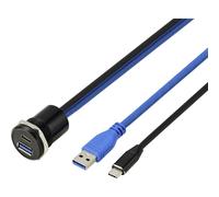 Prise intégrée TRU COMPONENTS USB 3.1 Type-C® & USB 3.0 Type-A, prise/prise, 25