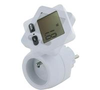 Prise intelligente Chacon avec compteur blanc