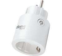 Prise intelligente Dom-e Shuko 10/16, interrupteur ou WiFi, minuterie programmable, surveillance de l'énergie, protection contre les surcharges, commande vocale Alexa et Google Home