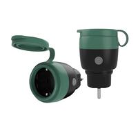 Prise Intelligente Extérieure, Surveillance Énergétique, IP44, Prise WiFi 2.4GHz, Compatible avec Alexa, Google Assistant, Application Smart Life, 16A/3680W, 2 Pack