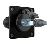 Prise intelligente pour camping-car, passage de câble étanche, passage de câble pour camping-car - Adaptateur Rj45 étanche Ip68, connecteur extérieur en aluminium CNC, prise intelligente