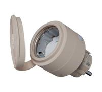 Prise Intelligente Shelly Z-Wave LR Extérieure Beige
