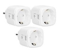 Prise intelligente Wi-Fi, 16A, 3680W, pack de 3 SMART-PLUG10 TRIPLE Blanc