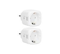 Prise intelligente Wi-Fi avec moniteur de consommation d’énergie, 16A, 3680W, pack de 2 Alecto SMART-PLUG20 DUO Blanc