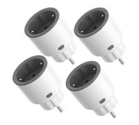 SONOFF S60TPF Prise Intelligente WiFi 16A 4PACK (Type F/E), Prises de Courant, Contrôle à Distance et Programme de Temps via eWeLink APP, Compatible avec Alexa/Google Home, 16A/4000W