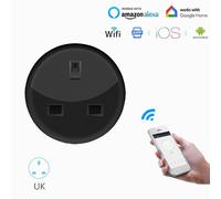 Prise intelligente WiFi, UK Tuya Smart Life APP, minuterie d'alimentation, commande vocale, 10a, pour Alexa Google Home, télécommande