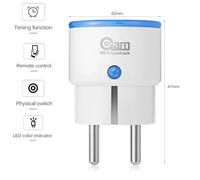 Prise intelligente Z-Wave Courant Prise connectée dextension de répéteur Prise de lUE pour Surveiller mesure de consommation blanc