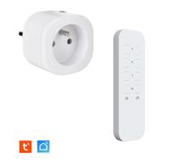 Prise intérieure 3680W connectée (Wifi + Radio fréquence) + Télécommande Sans Fil compatible - Contrôle à distance & local