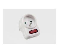 Perel Tools Prise intermédiaire Noname 1 prise Blanc Interrupteur On/Off 16 A