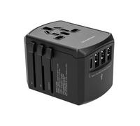 Prise internationale universelle - USB-C & USB-A - Noir