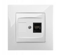 Prise Internet murale Elektro-Plast Nasielsk blanc 1748-10