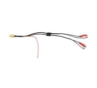 Prise ISO 6 broches vers 4 broches pour connexion RCA Audio Vidéo Signal Extraction pour caméra de recul Moniteur