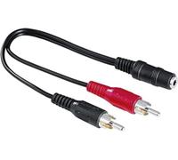 Prise jack audio sur 2 câbles Rca hama 00116011