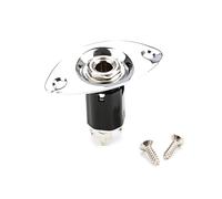 Prise jack de sortie 6,35 mm pour guitare électrique - Plaque d'entrée ovale - Prise jack femelle