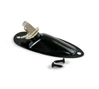 Prise jack d'entrée/sortie de bateau avec prise jack 6,35 mm compatible avec guitare électrique Fender Strat (Noir)