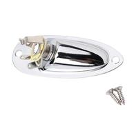 Prise jack entrée/sortie bateau avec prise jack 6,35 mm compatible avec guitare électrique Fender Strat (argent)