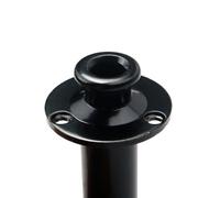 Prise Jack Guitare 6,35mm Stéréo Mono Cuivre Noir | Embase Femelle 1/4 Pouce, Fixation Latérale, 3 Vis et 3 Broches, Remplacement pour Guitare et Autres Instruments