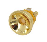 Prise jack ronde de sortie 1/4 pour guitare électrique Fender Telecaster (doré)