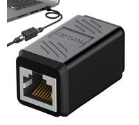 Prise Keystone blindée CAT6A Pass Through Connector, bloc de connexion Ethernet, boîtier en cuivre pour un signal de qualité, solution de câblage réseau pour modem, routeur et plaques murales