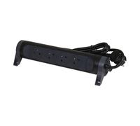 Prise Legrand Premium 4x2P avec cordon de 3m - Noir (Prise européenne) - 049460 [5 Pièces]