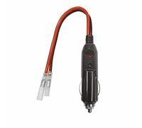 Prise mâle de rechange pour allume-cigare avec câbles - Adaptateur de batterie CC 12 V 24 V - Câble d'extension 15 A pour pompe à air automatique, épandeur de sel, réfrigérateur de voiture