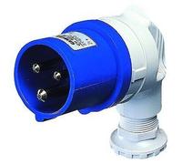 Prise Mobile 90 Degrés IP44 2P+T 16A 200-250V 50/60Hz Bleu Câblage À Vis