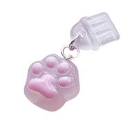 Prise mobile à l'épreuve de la poussière, port de charge à l'épreuve de la poussière, prise de port de charge en forme de patte de chat, breloque de bouchon anti-poussière de couleur pour