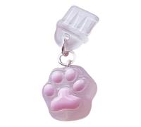 Prise mobile à l'épreuve de la poussière, port de charge à l'épreuve de la poussière, prise de port de charge en forme de patte de chat, breloque de bouchon anti-poussière de couleur pour