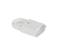 Prise mobile avec support b/u Euro 2,5 A 250 V blanc GP2C elgotech 5902694653218