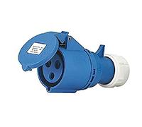 Prise mobile droite Indust. CEE 16A-6h 2P+T 220-250V IP44