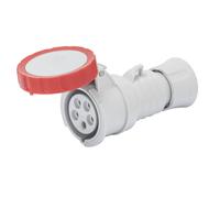 Prise Mobile Droite IP69 3P+N+T 32A 380-415V 50/60Hz Rouge Câblage À Vis