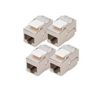 - Prise modulaire - compact, sans outils - CAT 6a - blindé - RJ-45 (pack de 4)