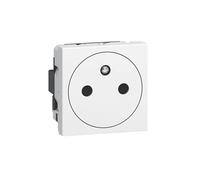 Prise modulaire Legrand Mosaic Surface 2P+T 16A, sans interrupteur, blanc