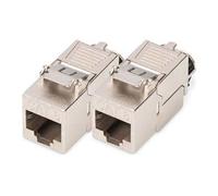 - Prise modulaire - tool-free connection - CAT 8.1 - blindé - RJ-45 (pack de 2)