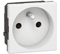 Prise de courant - speciale repiquage - bornes a vis - 2 modules - Mosaic LEGRAND