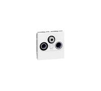 Legrand Prise TV/R/SAT 078786 IP20 FM et DAB + 2 modules MOSAIC blanc