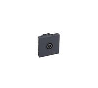 Prise Mosaic TV simple - Mosaic Anthracite