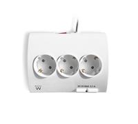 Prise multiple - Ewent - EW3935 - 5 ports - 2 ports USB - Blanc
