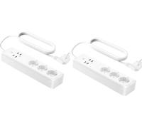 Prise multiple WLAN Smart, 3 prises AC, 4 ports USB ,2 pièces-Version UE, 220V