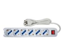 Prise multiprise 6 places 10 16 A charge max 3500 W prises câble Shuko 1,5 mètre