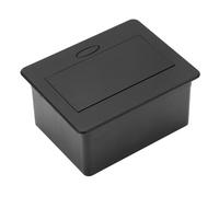 Prise Multiprise Cachée Pop Up Outlet Boîte de Connexion de Bureau avec 1 Prise et 2 Ports de Charge USB pour Office Home Library EU Standard 250V