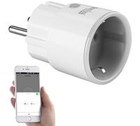 Prise murale 16 A connectée compatible avec commandes vocales SF-200 [Luminea Home Control]