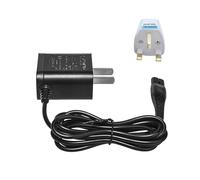 Prise Murale 4,3 V A00390 Chargeur Adaptateur De Cordon De Charge Secteur, Compatible For PHILIPS, Norelco OneBlade QP2520 QP2521 QP2523 Chargeur De Rasoir(US Charger w UK Plug)