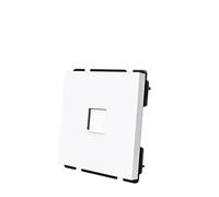 prise murale à double interrupteur, Prise combinée standard DIY avec interrupteur USB RJ45 TV 2 voies, panneau blanc