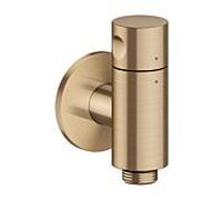 Prise murale AXOR hansgrohe One Stop 48781140 avec robinet d'arrêt, bronze brossé
