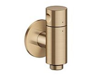 Prise murale AXOR hansgrohe One Stop 48781140 avec robinet d'arrêt, bronze brossé