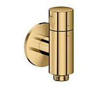 Prise murale AXOR hansgrohe One Stop 48781990 avec robinet d'arrêt, aspect or poli